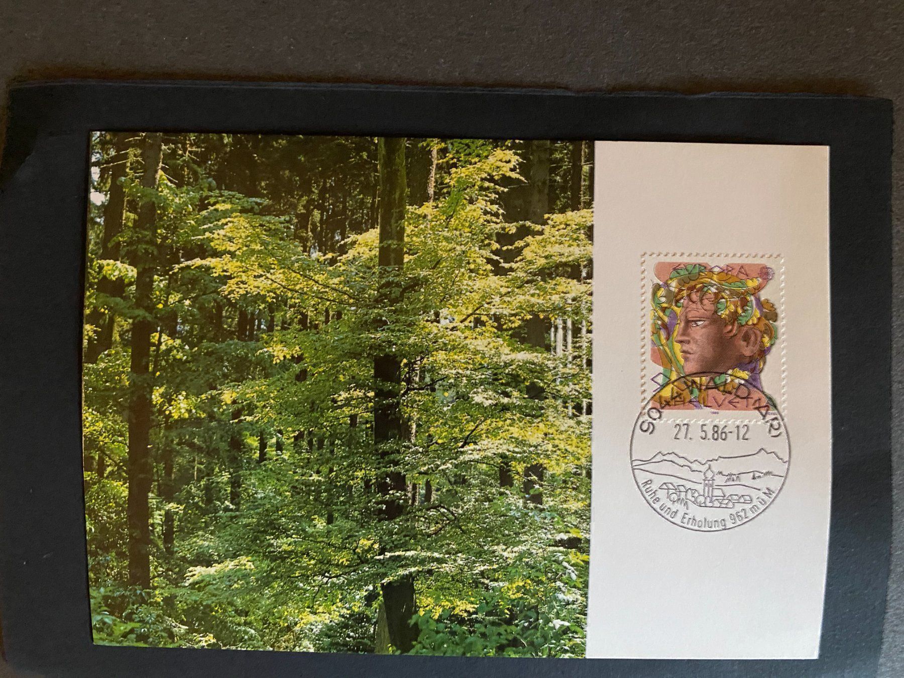 Alle Briefmarken: 1986, Maxikarte, Europa Männerk., ET-St. – Neu (gemäss Beschreibung) aus Muri b. Bern von Ricardoverkauf