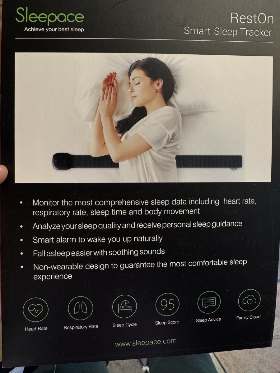 Attrezzature mediche: Sleeppace RestOn Smart Sleep Tracker - New in Box! – Nuovo e nell'imballaggio originale da Seuzach venduto da Wolf936 3