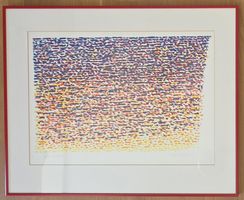 Piero DORAZIO Farblithografie handsiniert, 60x50cm m.Rahmen