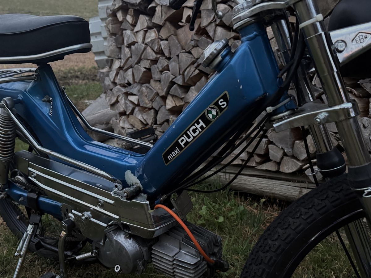 Puch Ciclomotori: Puch Maxi S Mofa blau ab 1.- CHF – Usato da Adetswil venduto da ss3linaa 4