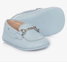 Brand new baby’s leather blue shoes 19