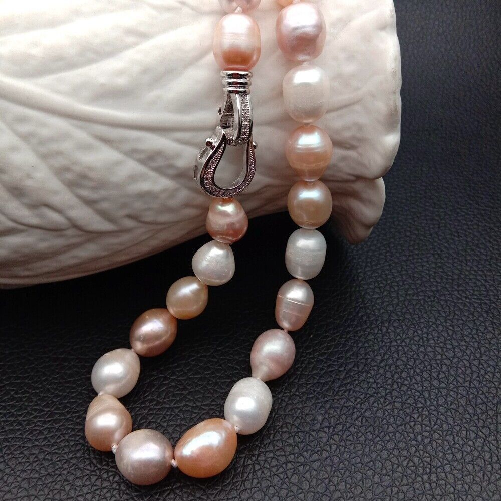 Catenine: Lua Perlen Kette Echte 1cm Collier Perle Vrai Halskette – Nuovo (secondo la descrizione) da Prilly venduto da ilyria73 1