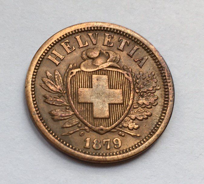 Tutti le monete: 1879 2 Rappen vz – Usato da Kirchberg SG venduto da Zenhad69
