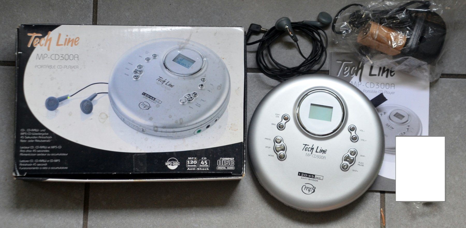 Tragbarer Mediaplayer: Discman Techline MP-CD 300A – Gebraucht aus Collonges von arashee