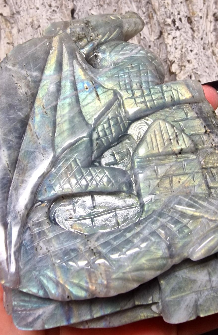 Minerali & Pietre curative: Heller Labradorit Drache 468g – Nuovo (secondo la descrizione) da Matzingen venduto da Shay_Crystalz 2