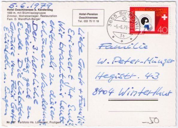 Cartes postales: Kandersteg - Oeschinensee – D'occasion à Binningen par Mountainrider 1