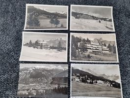 6 Postkarten Montana Vermala, Clinic La Moubra, um 1950