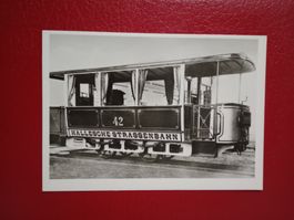 Halle DDR 100 Jahre Strassenbahn offenes Tram