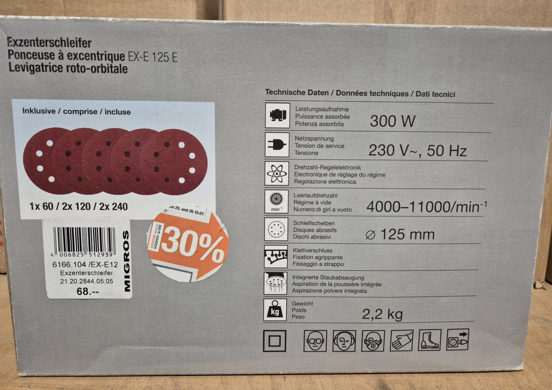 Schleifen & Polieren: Exzenterschleifer mioelectric EX-E 125 E – Neu und originalverpackt aus Aesch LU von chletine64 1