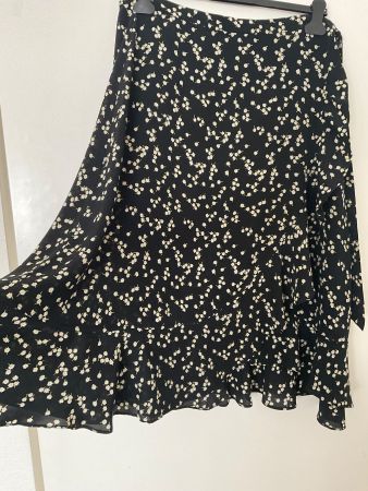 WHISTLES Wickelrock Gr L Cupro/Viskose