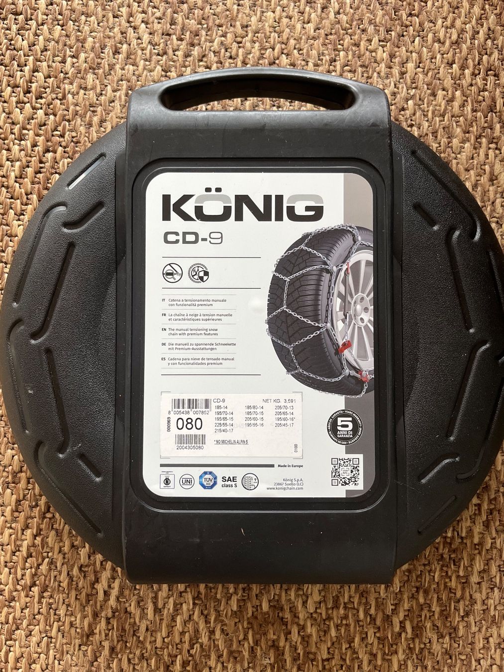König Catene da neve: Paire de chaînes à neige – Nuovo e nell'imballaggio originale da Evilard venduto da Typtom