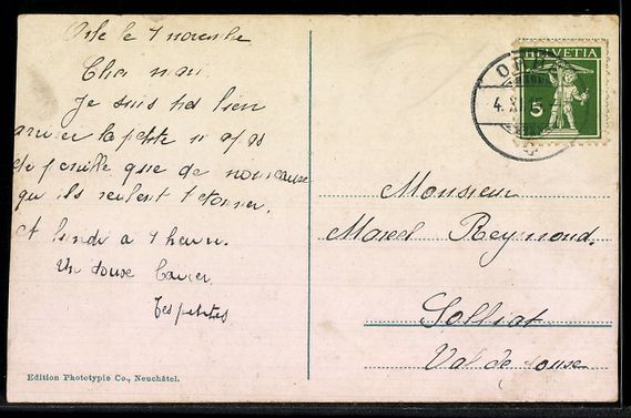 Cartoline postali: AK Orbe, Vieille Tour – Usato da Berlin venduto da bartko-reher 1
