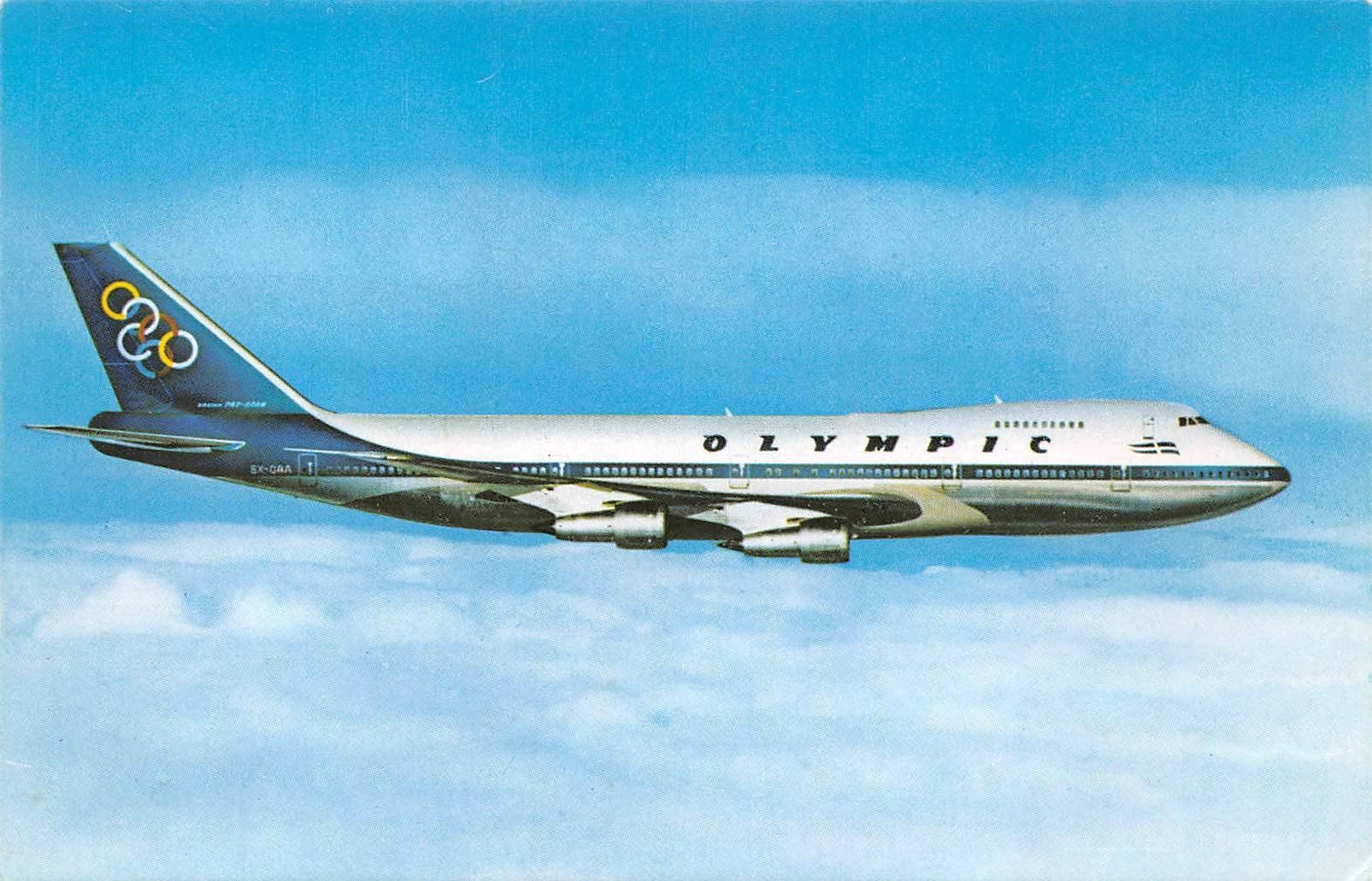 Ansichtskarten: Olympic, Boeing 747 – Gebraucht aus Ottikon b.Kemptth. von Neptun1974