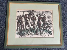 Lithografie Hans Erni Nr. 112 von 200, handsigniert