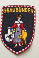 Stoffwappen Aufnäher Badge Graubünden St. Gallen Stickerei