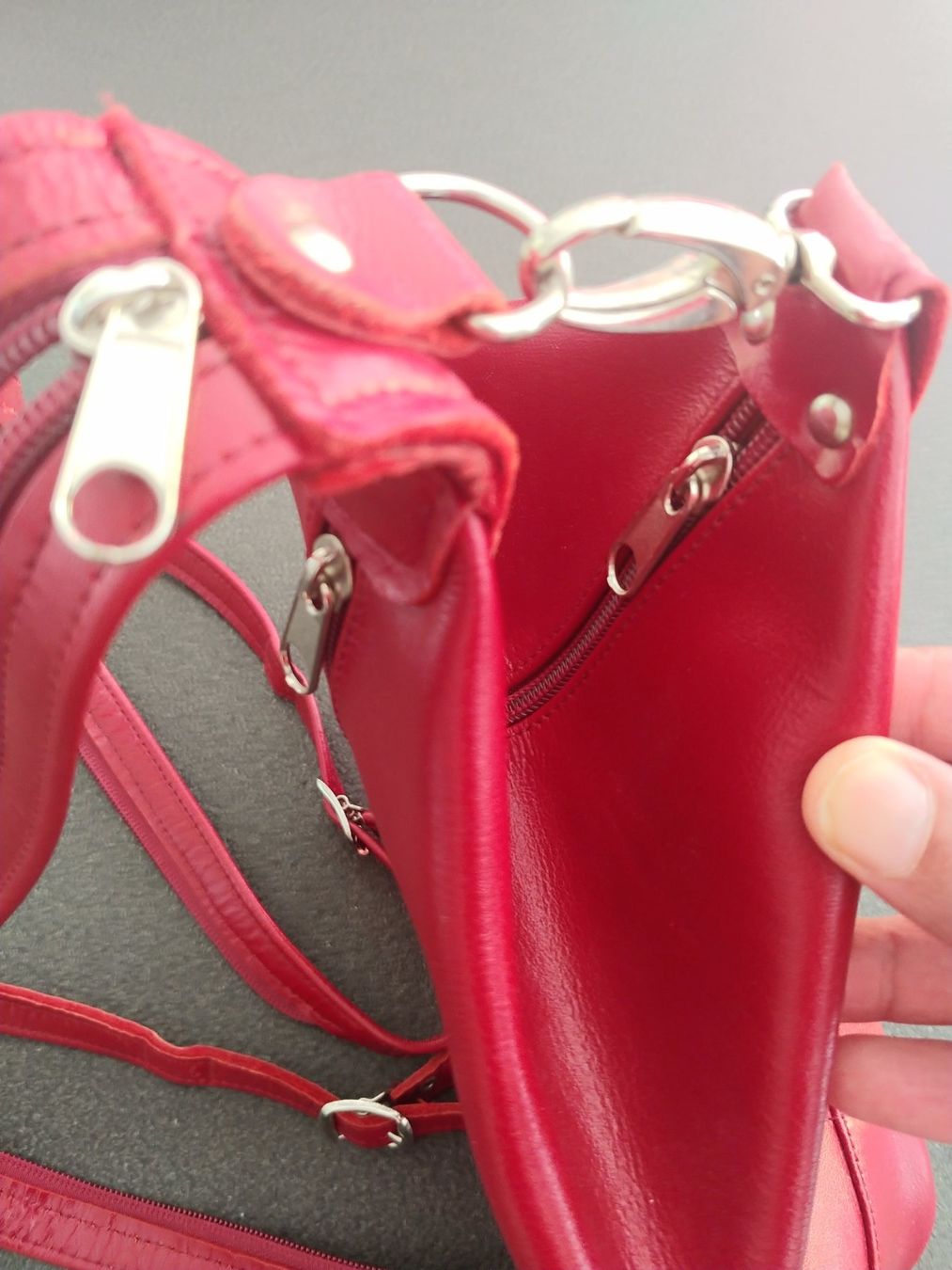 Borse da donna: Ledertasche rot Neu – Nuovo (secondo la descrizione) da Bäriswil BE venduto da Rezz 3