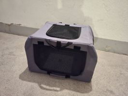 Graue Hund Reisetasche, Top Zustand 