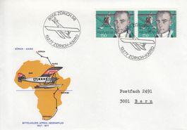 Walter Mittelholzer Gedenkflug 3 Belege Kairo GAO Nairobi