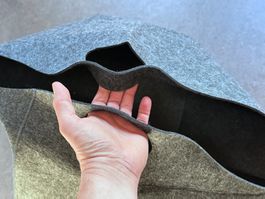 Trage-Tasche aus Filz, faltbar, neu, Einkaufen, Autohilfe