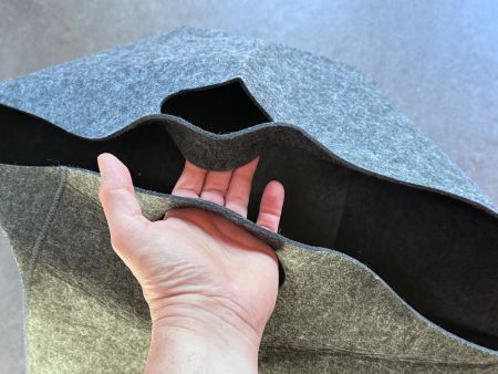 Falttasche, Trage-Tasche aus Filz, faltbar, Einkaufen, Auto
