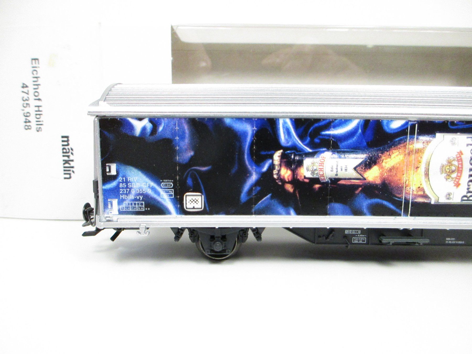 Märklin Modellini di ferrovie: Märklin H0 4735.948 SBB Schiebewandwagen EICHHOF BRAUGOLD – Nuovo e nell'imballaggio originale da Olten venduto da Heinrich875 1