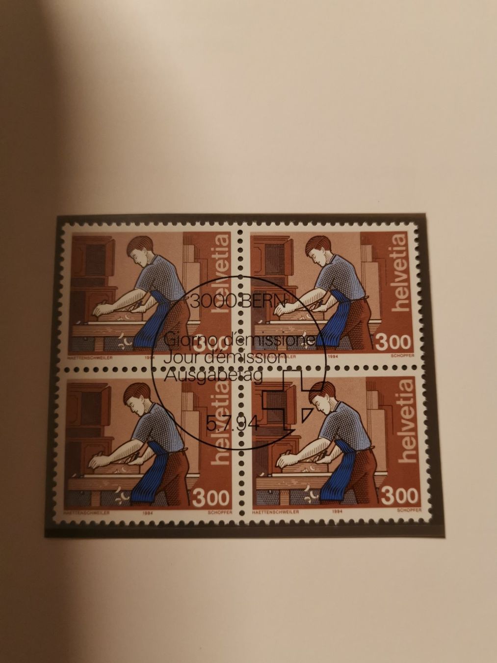 Tutti i francobolli: Briefmarken Schweiz 1990 - 1996, Einzelmarken, Viererblocks – Usato da Diessbach b. Büren venduto da eicrog 5