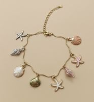 Summer Ready: Seashell & Starfish Charm Bracelet, New