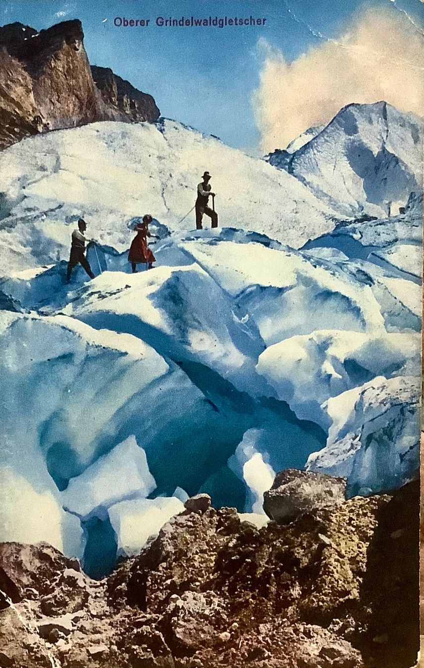 Cartoline postali: OBERER GRINDELWALDGLETSCHER - Belebt - Gletscher - Natur – Usato da Root venduto da ENGLAND-TREASURES 1