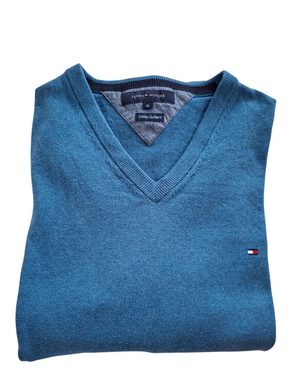 Tommy Hilfiger Maglioni & Felpe: Pull Tommy Hilfiger bleu  coton cachemire – Usato da Renens VD venduto da ser_j2fn 1