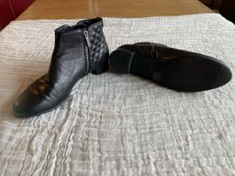 Russell&Bromley Stiefeletten, Leder, Schwarz, Gr. 40