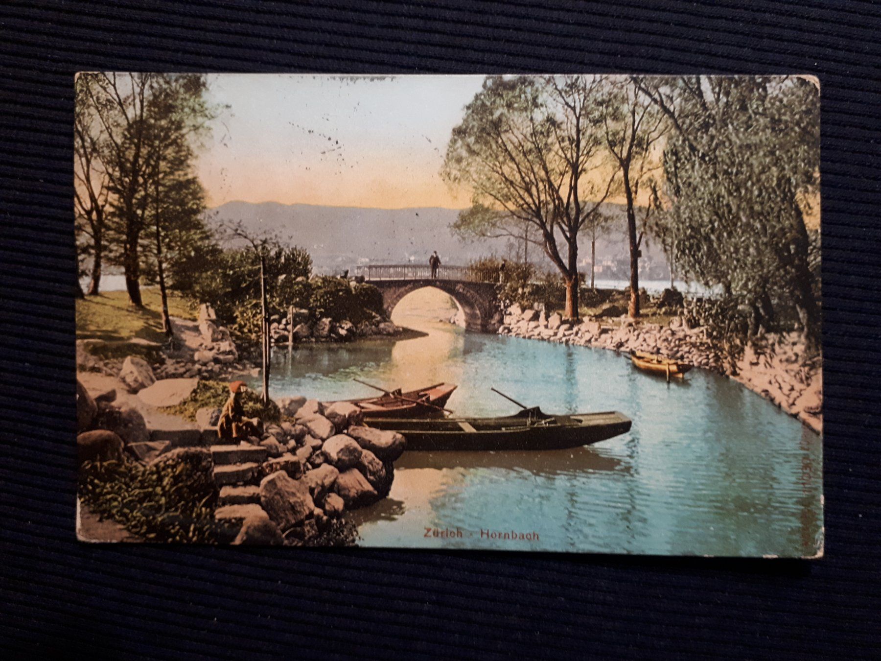 Cartoline postali: ZURICH 1908 - HORNBACH - ANIMIERT – Usato da Ponto Valentino venduto da giorgia06