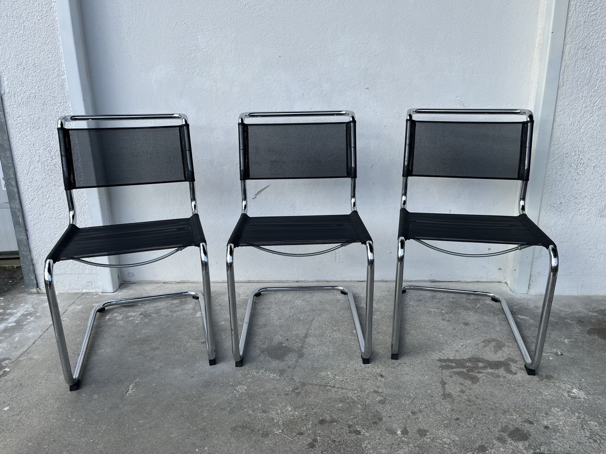 Thonet Sedie: 3 Thonet Freischwinger S33 Mart Stam  – Usato da Bern venduto da fotolog111 1