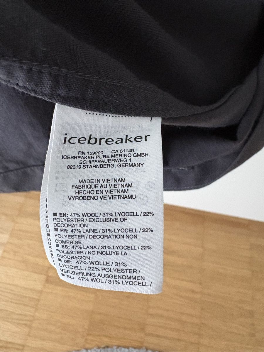 Icebreaker Camicie: Herren Hemd Icebreaker kurzarm grau Grösse M  – Usato da Zürich venduto da lererson 3