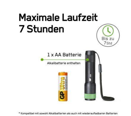 Lampen: GP Discovery Taschenlampe C31, 30-100lm – Neu und originalverpackt aus Bassersdorf von COOL-AG 5