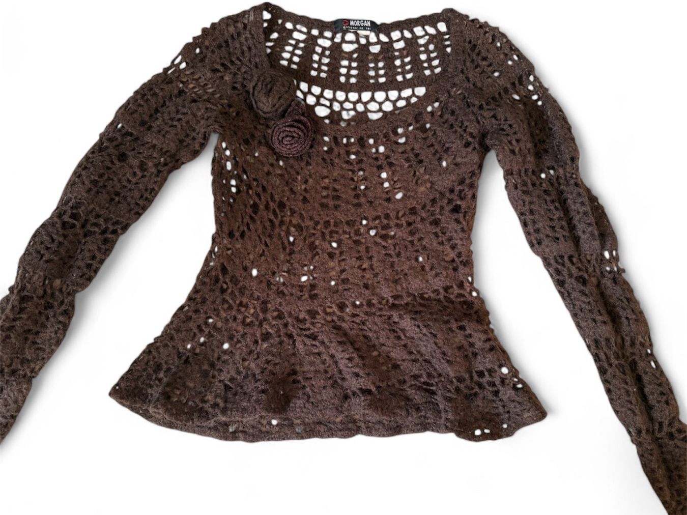 Maglioni & Felpe: y2k Feinstrick-Pullover mit Spitze – Usato da Zürich venduto da pet_8jkt