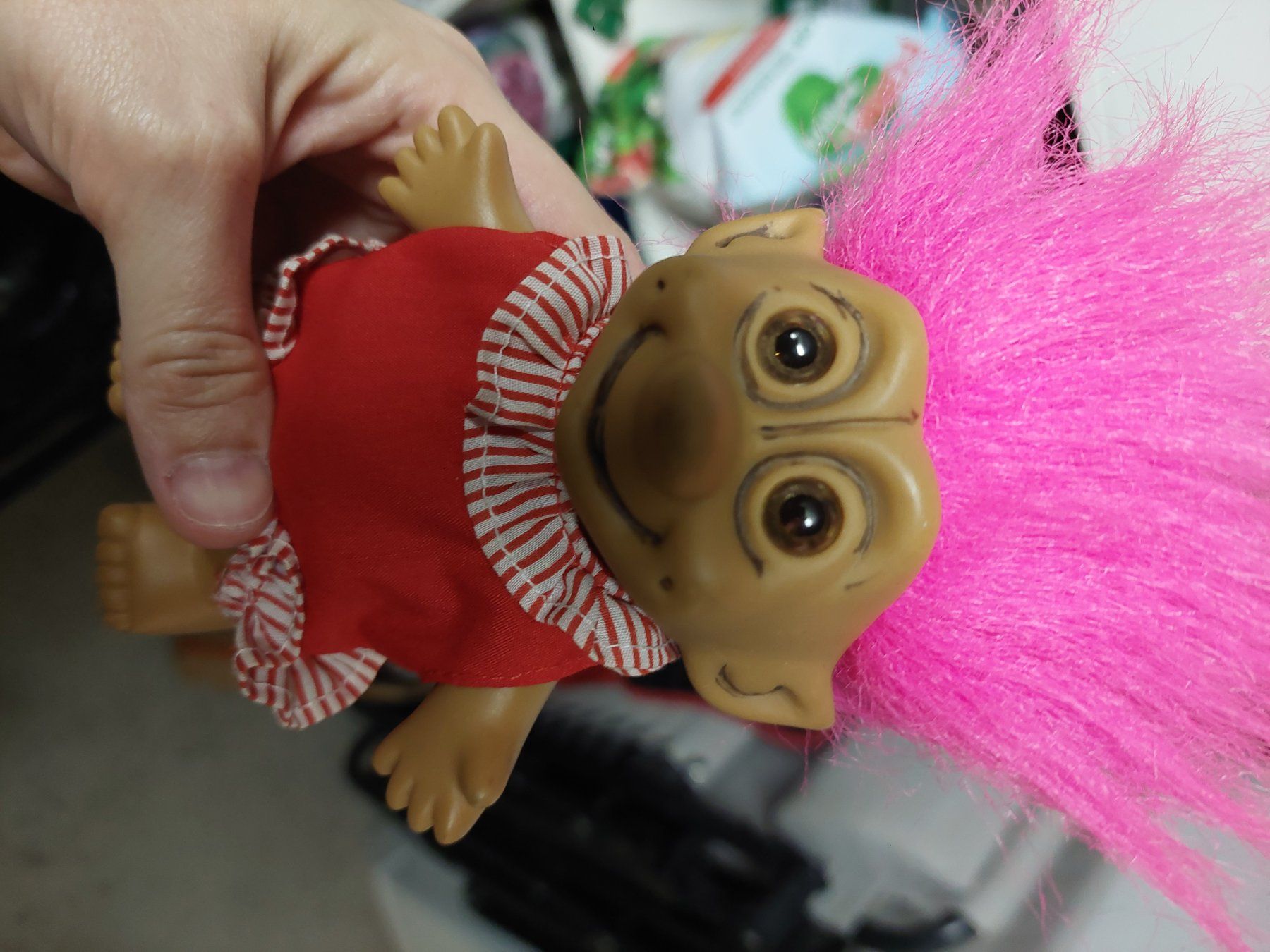 Statuette: Troll Puppe mit pinken Haaren – Usato da Sissach venduto da zwwerg 4