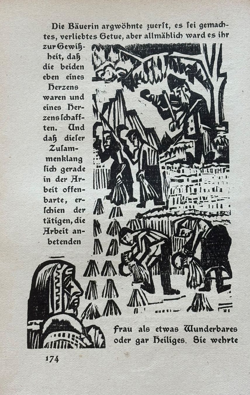 Xilografie: Ernst Ludwig Kirchner, Holzschnitt,1923, Expressionismus,TOP – Usato da Frauenfeld venduto da Merk52
