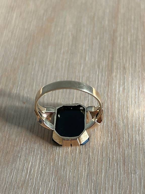 Onyx Ringe: 14 Karat Gelbgoldring mit Onyx – Gebraucht aus Luzern von lou4444 2