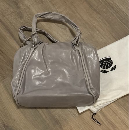 NEUE Navyboot Handtasche, hellgrau