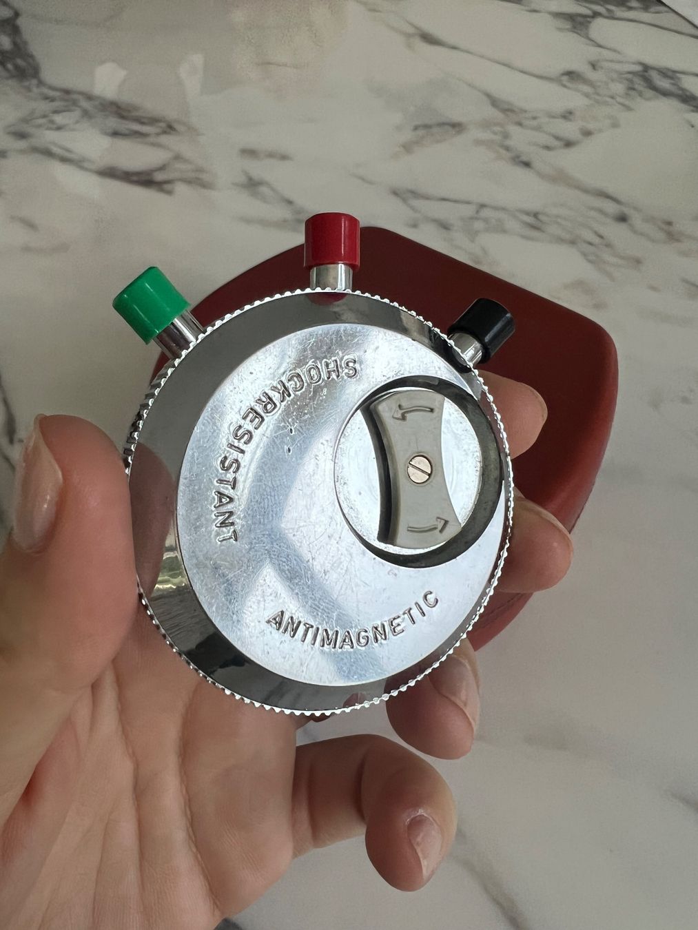 Hanhart Uhren: Hanhart Leder Case mit Stoppuhr – Gebraucht aus weggis von Minusio12 4