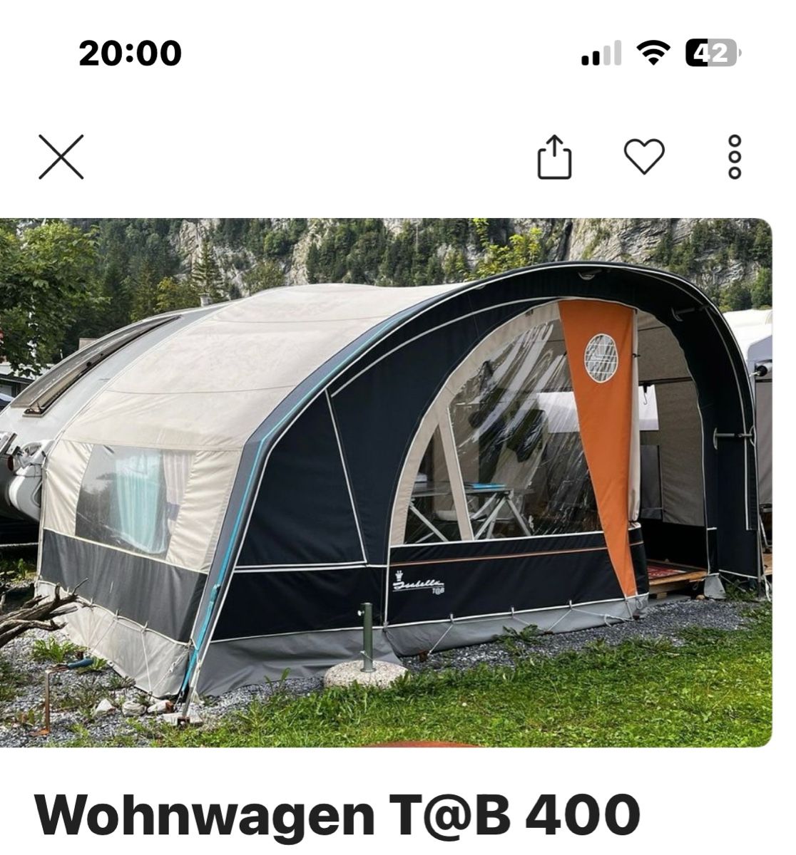 Verande & Tende da sole: Vorzelt Isabella – Usato da Merlischachen venduto da Blueangel69 1