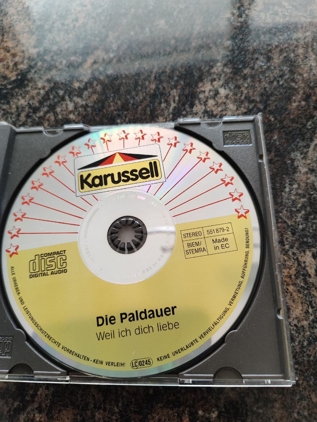CD: CD, Die Paldauer "Weil ich dich liebe" – Usato da Madiswil venduto da marmotte63 2
