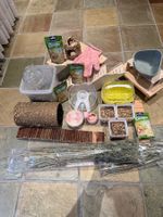 Kleintierzubehör Set Nager Futter Tunnel Rad gebraucht