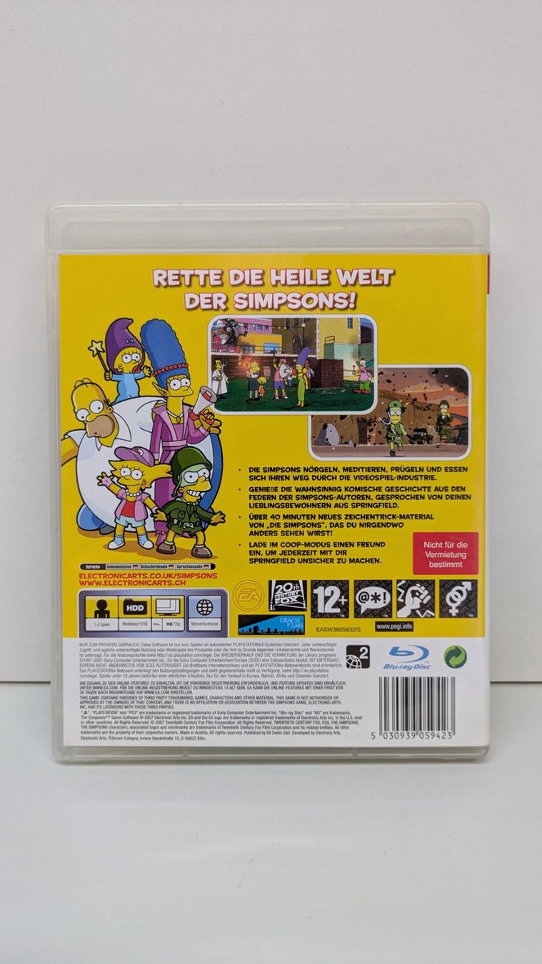 Spiele: Die Simpsons: Das Spiel - PlayStation 3 – Gebraucht aus Menziken von mame18 2
