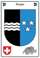 Blechschild-WAPPEN AARGAU