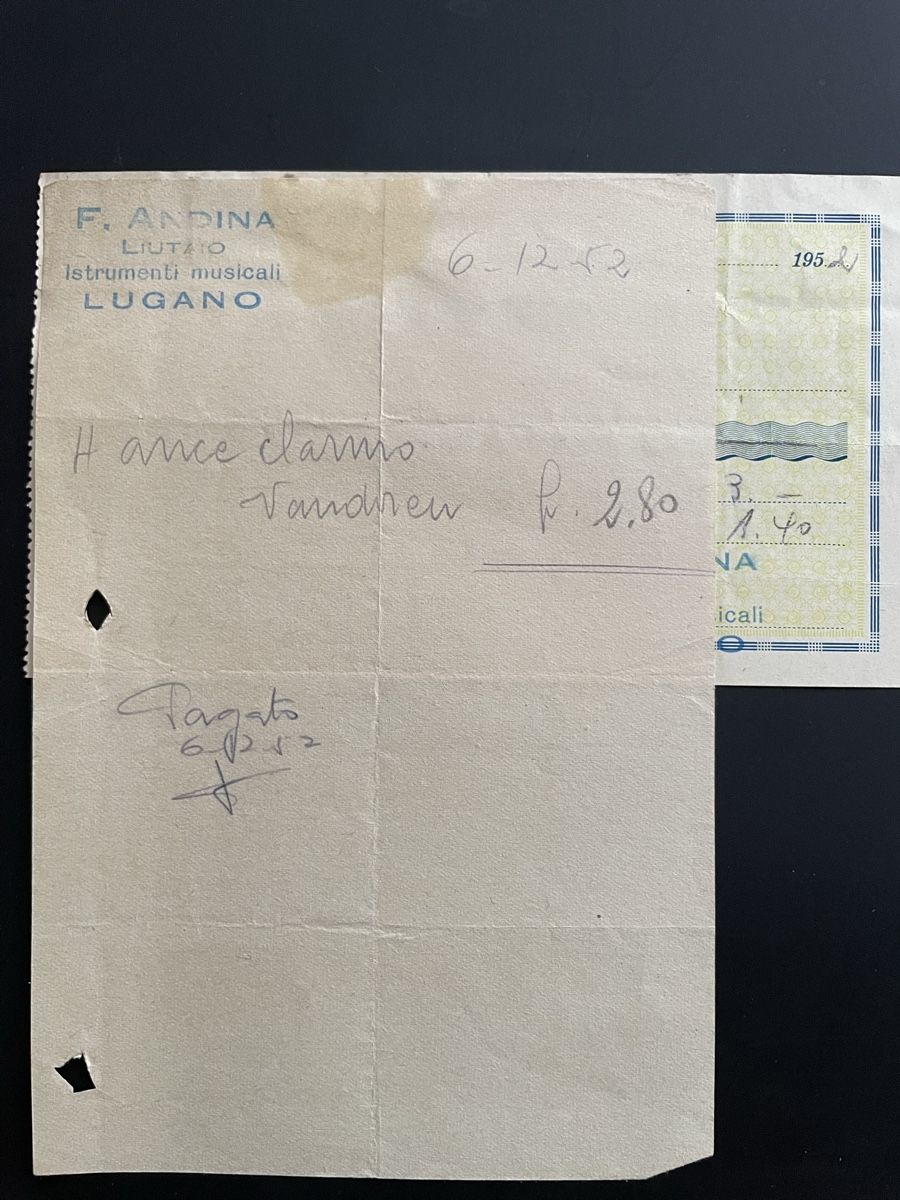 Documenti: F. Andina liutaio Lugano – Usato da Faido venduto da Luca555