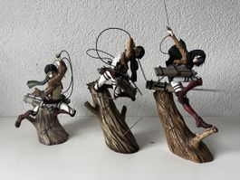Attack on Titan Figuren Set Kotobukiya Eren, Levi, Mikasa