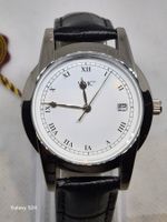 Neue VMC Herrenuhr mit schwarzem Lederarmband