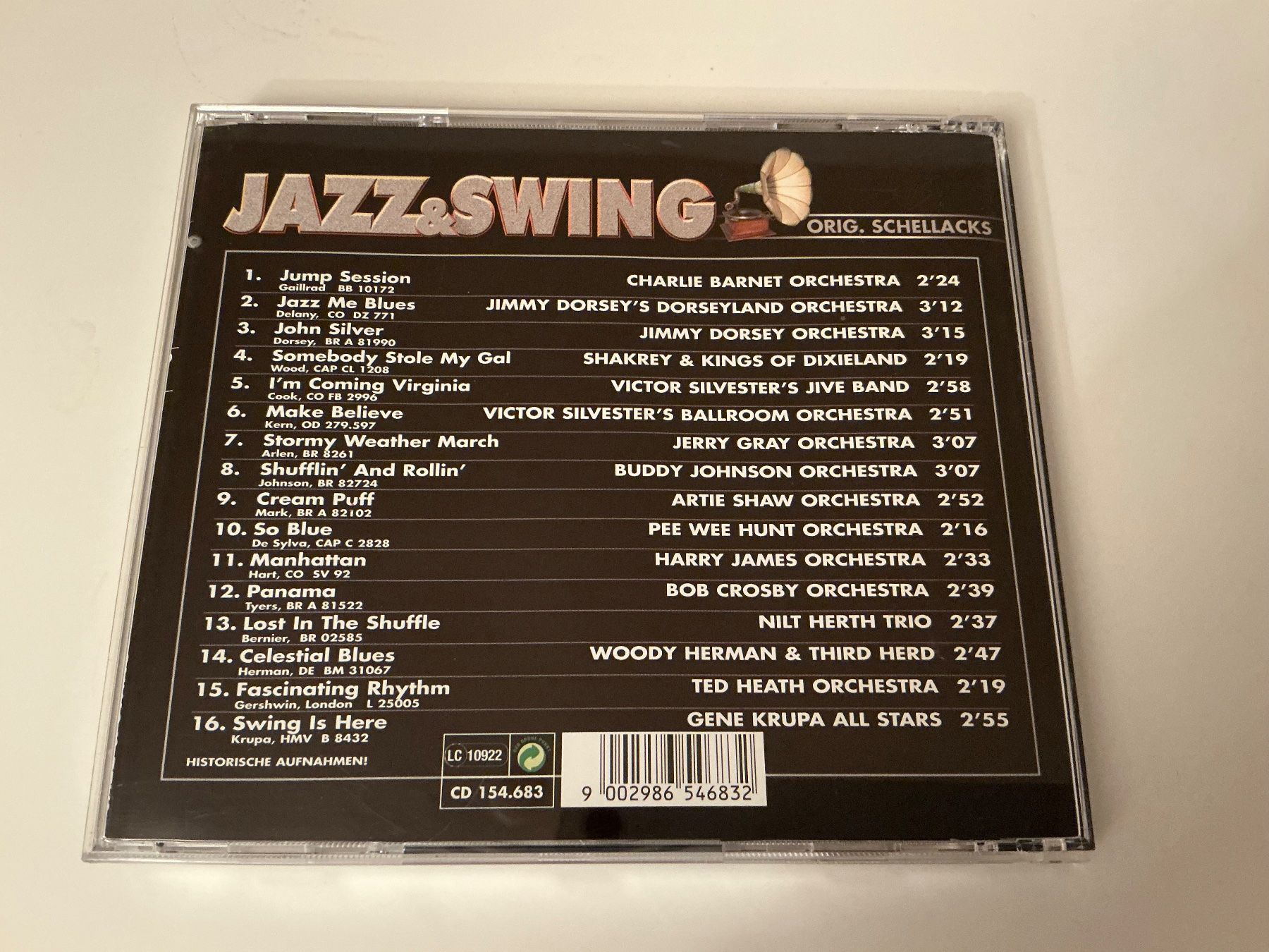 CDs: Jazz & Swing / Original Schellacks / CD 2 / Various – Gebraucht aus Dübendorf von Shreck 1