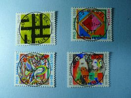 1991 Pro Patria 700 Jahre Kunst B231-B234 ET Voll Basel